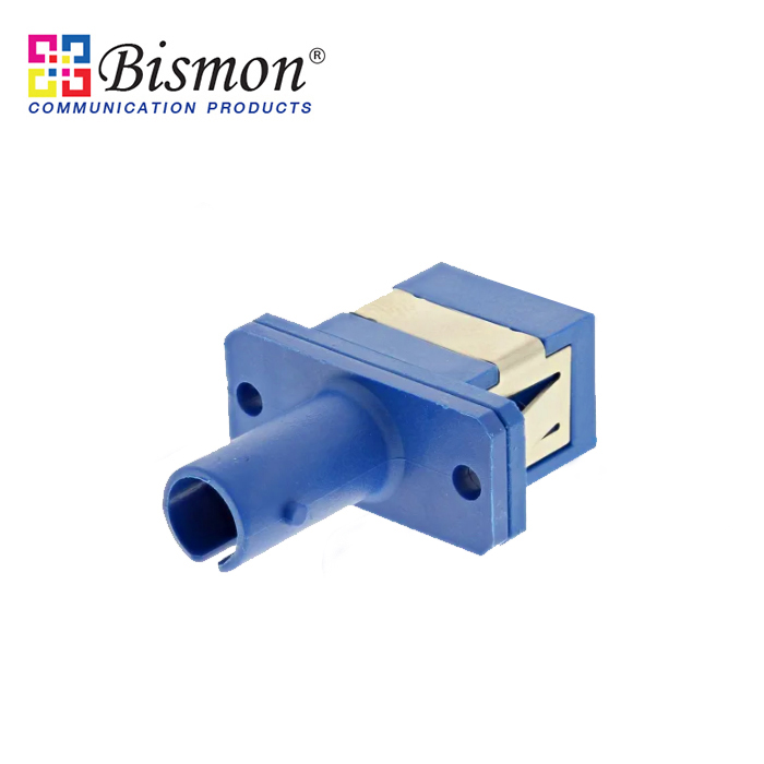 SC-ST-Adaptor-SM-Polymer-Housing-Zirconia-Simplex-Flanged-Type